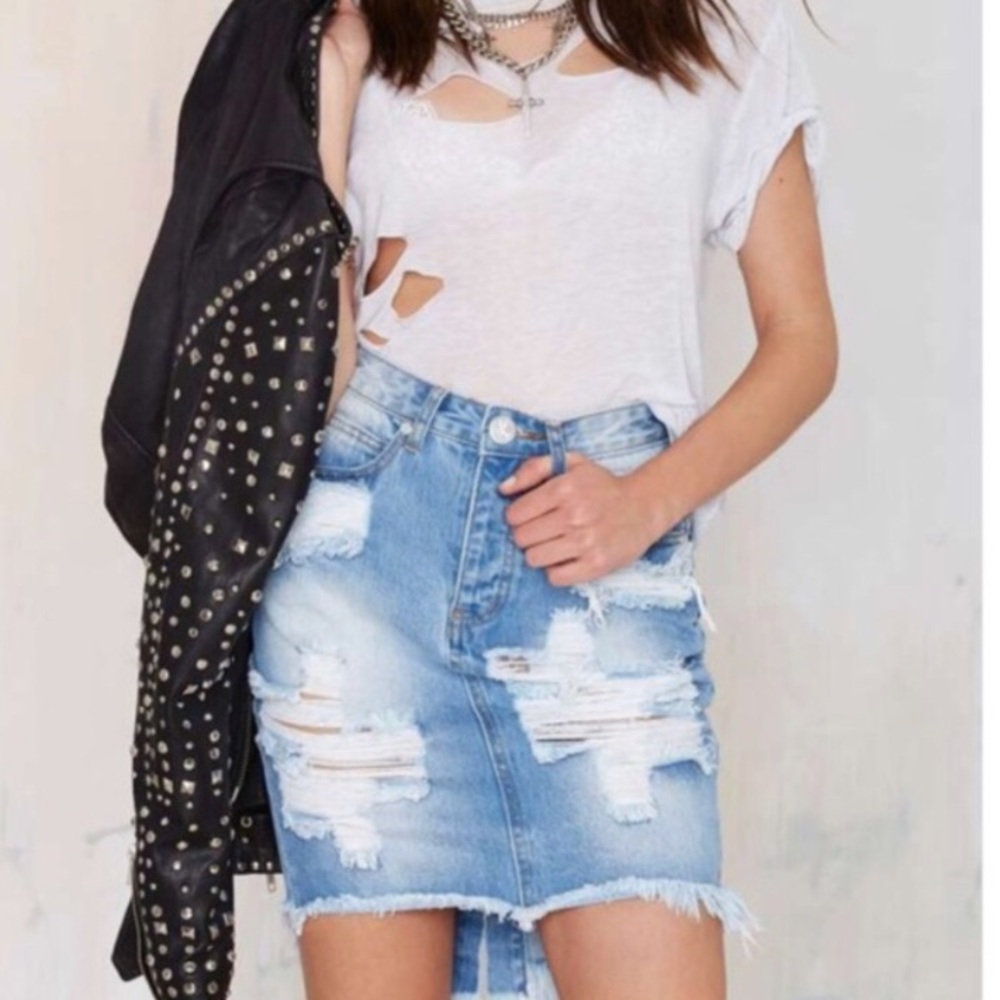 One teaspoon denim skirt